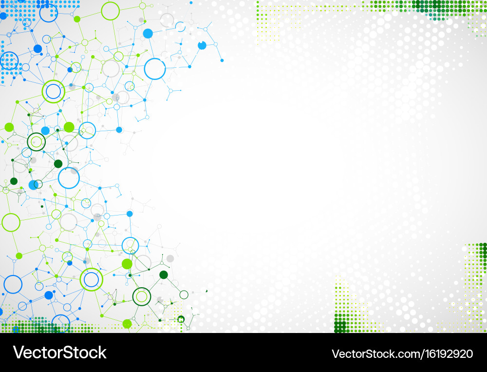 Abstract Science Network Background vector image