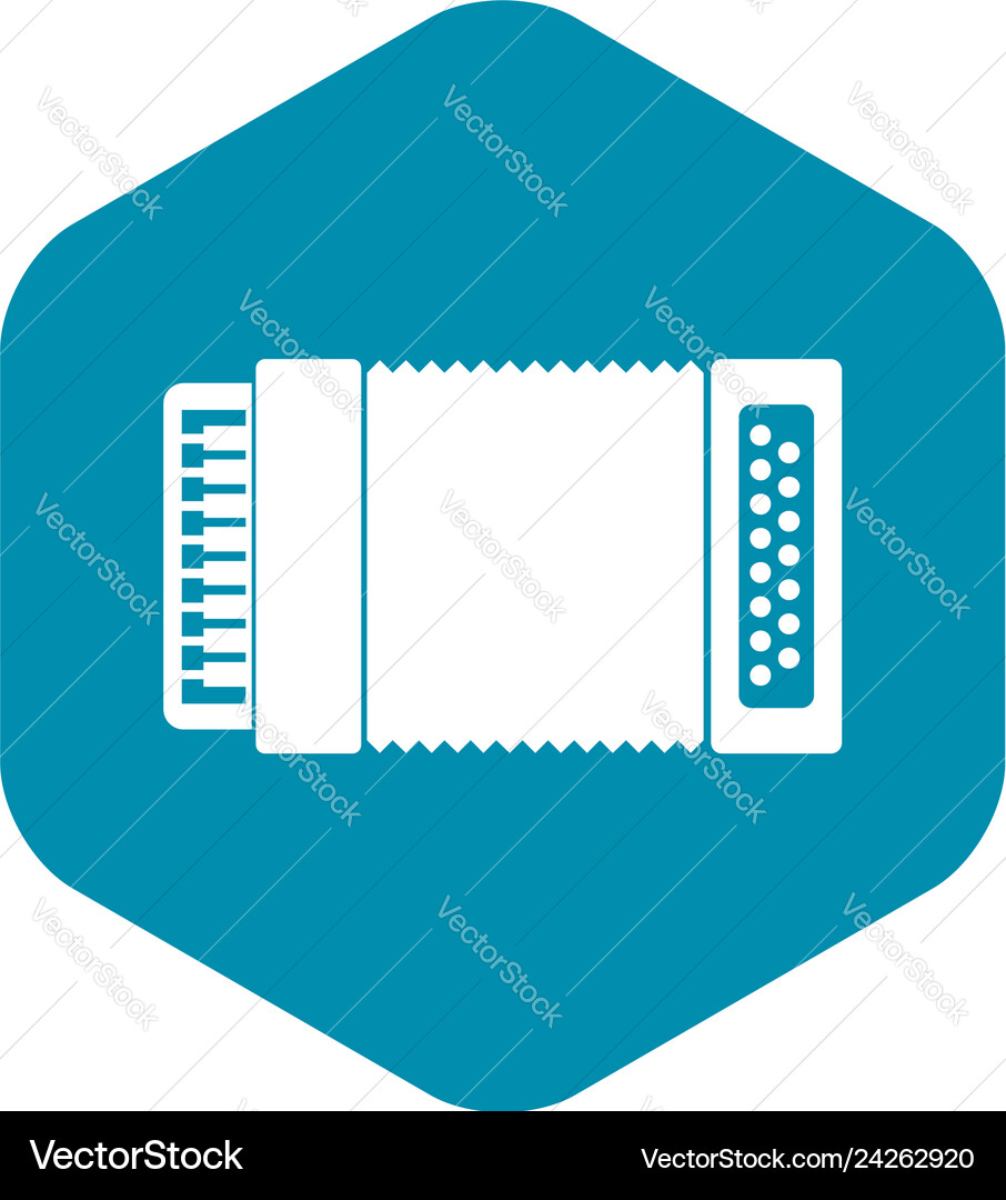 Accordion icon simple style Accordion icon simple style vector image