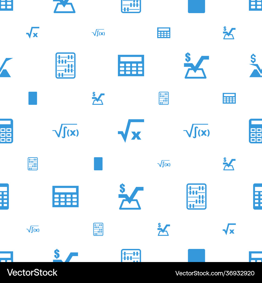 Calculate icons pattern seamless white background Calculate icons pattern seamless white background vector image