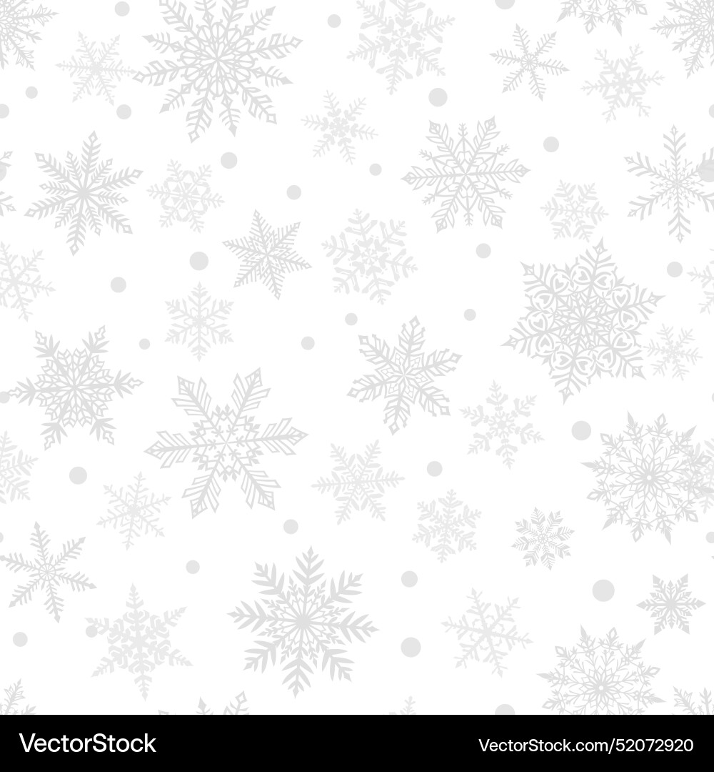 Elegant Snowflake Winter Pattern vector image