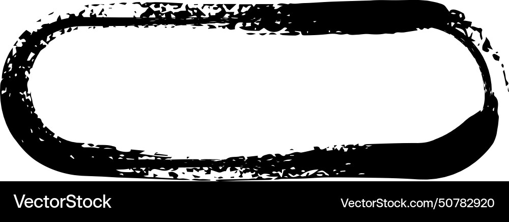 Frame curved rectangle elongated texture element Vector Image