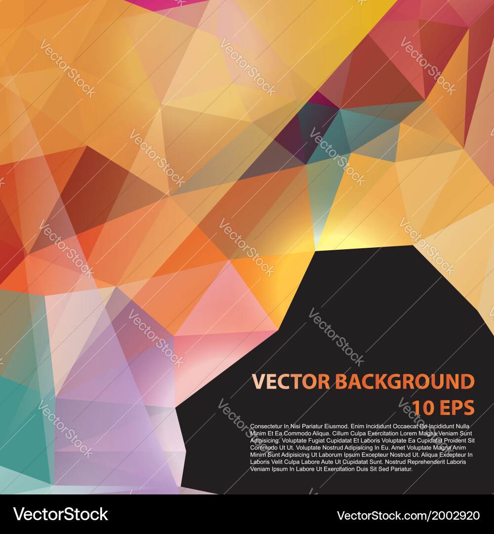 Geometric colorful pattern background vector image