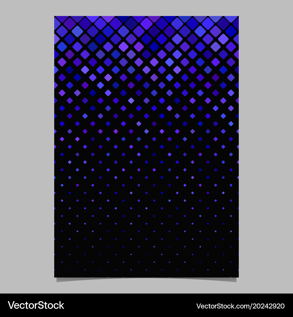 Geometrical diagonal square pattern page vector image