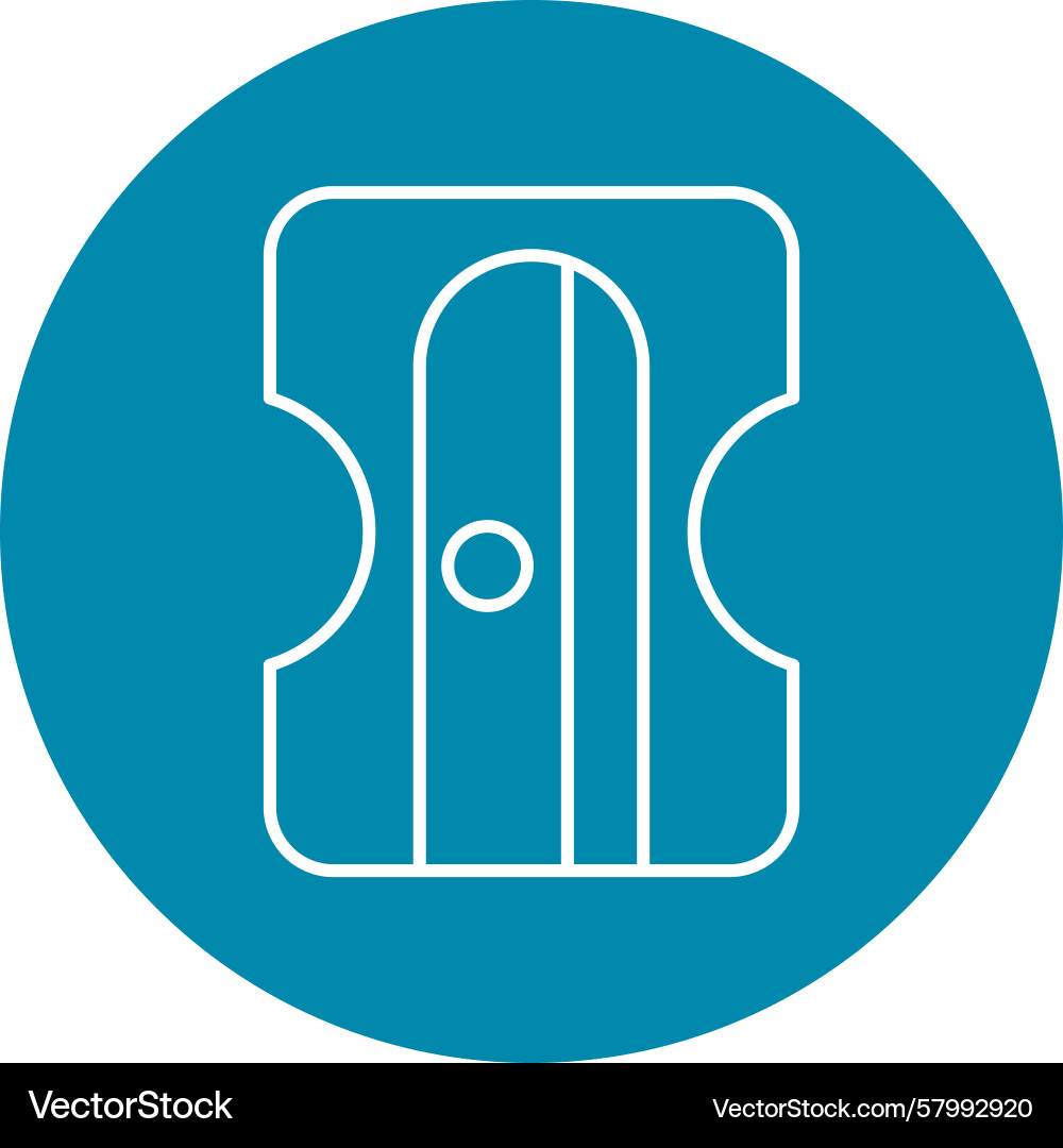 Multi-Circle Pencil Sharpener Vector Image