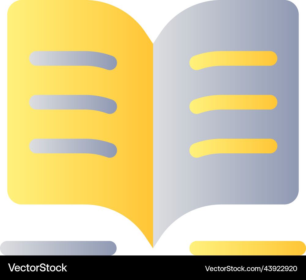 Public library flat gradient two-color ui icon Public library flat gradient two-color ui icon Vector Image