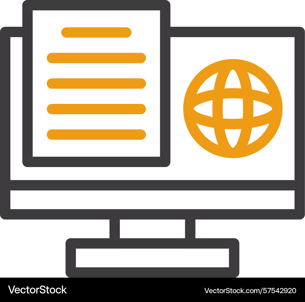 Study swift two color icon Vector Image