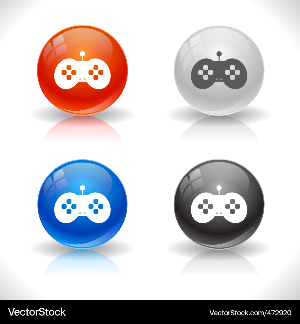 Website template buttons Vector Image