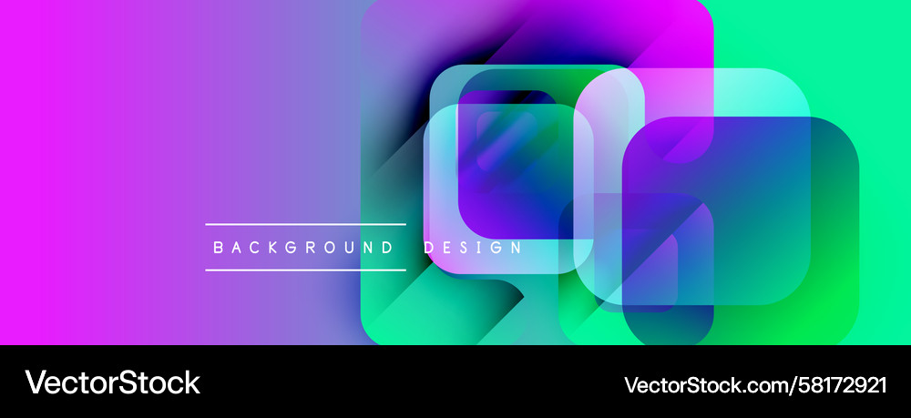 Abstract Overlapping Squares Background Vector Image