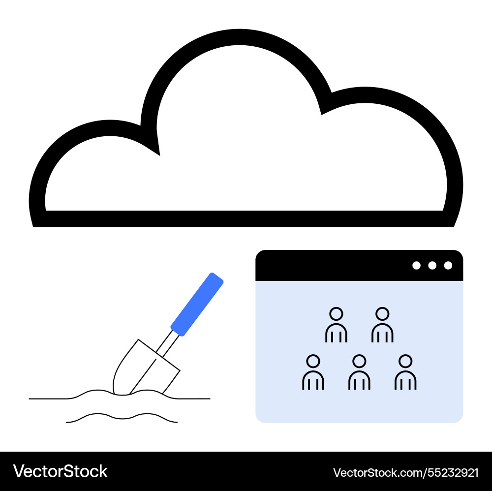 Cloud-Speicherkonzept mit Daten-Upload-Benutzer Cloud-Speicherkonzept mit Daten-Upload-Benutzer vektorbild