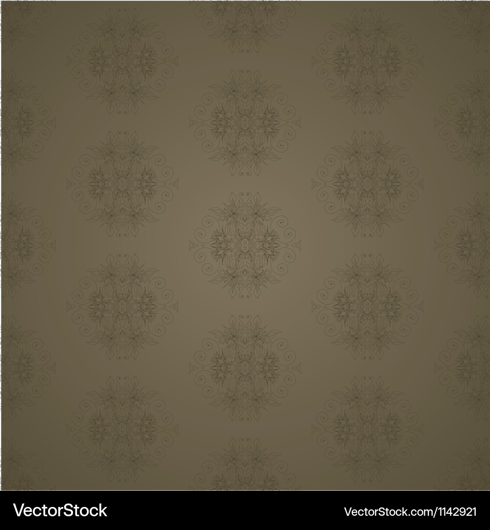 Dark Floral Pattern Background vector image