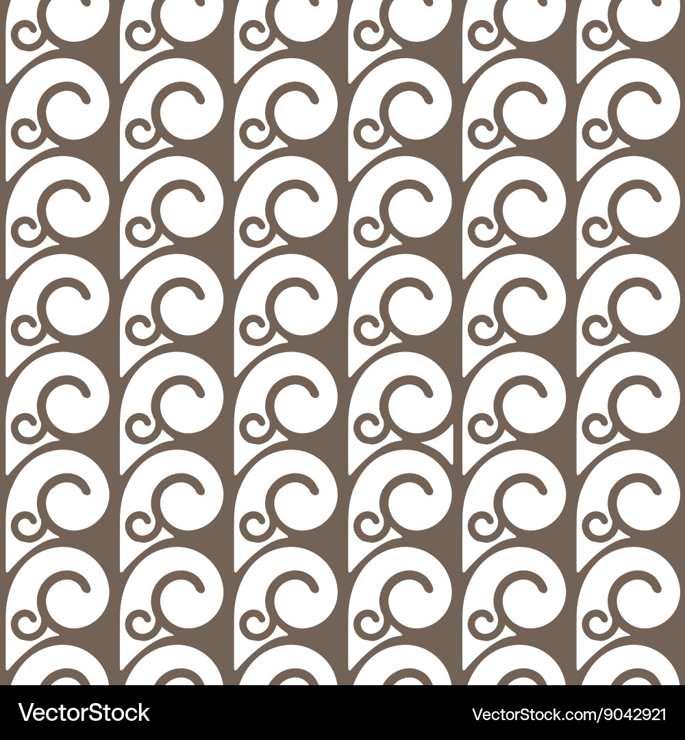 Elegant seamless pattern with swirls vector image