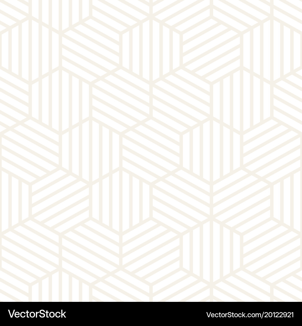 Subtle Hexagonal Stripes Pattern vector image