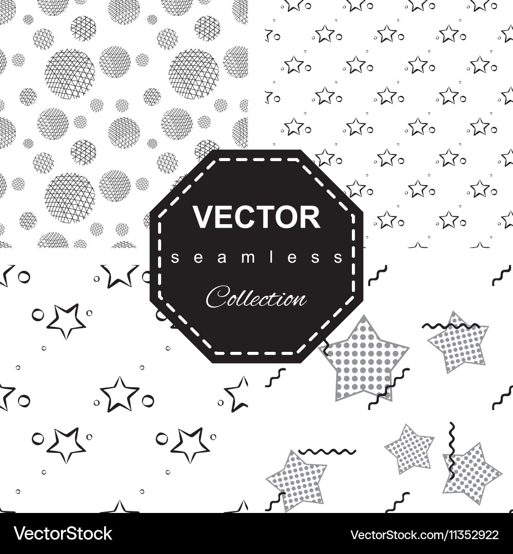 Abstract star pattern a seamless background Vector Image