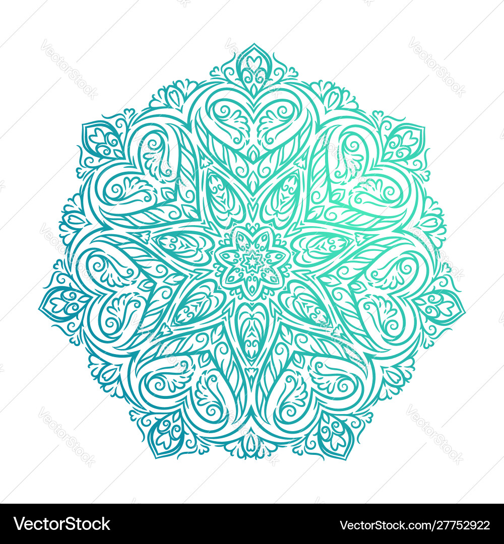 Beautiful mandala decorative element Beautiful mandala decorative element vector image