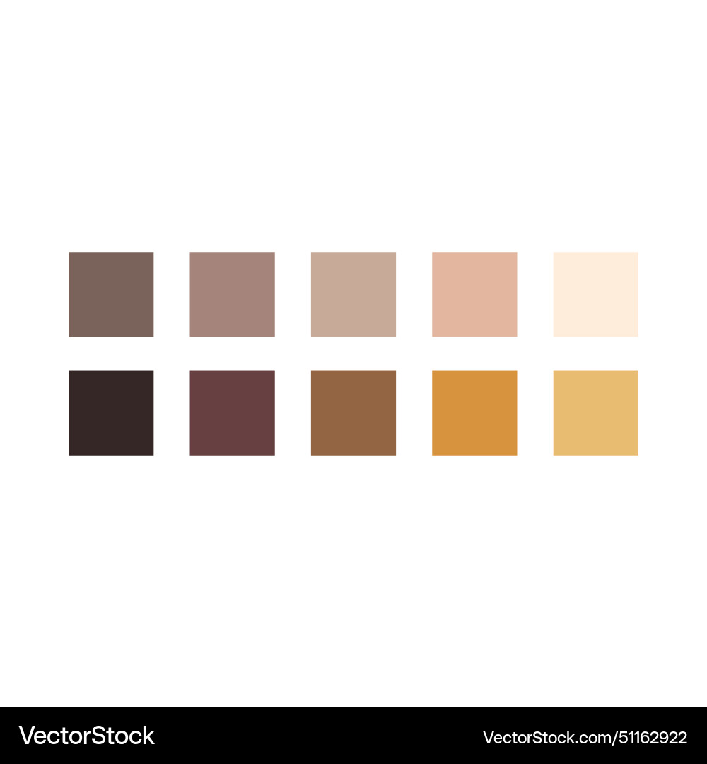 Brown or mocha color palette design template Vector Image Brown or mocha color palette design template Vector Image