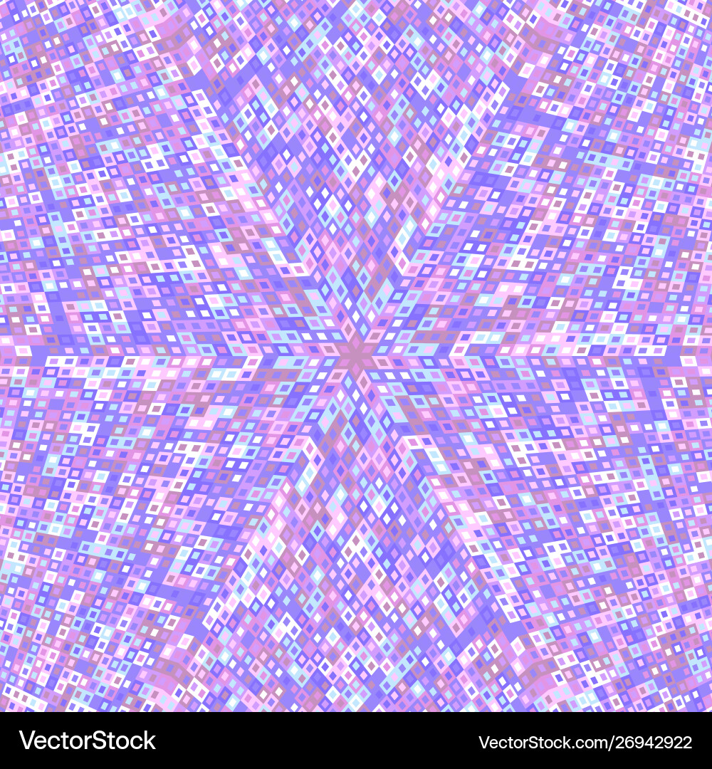 Colorful circular tiled mosaic pattern background vector image