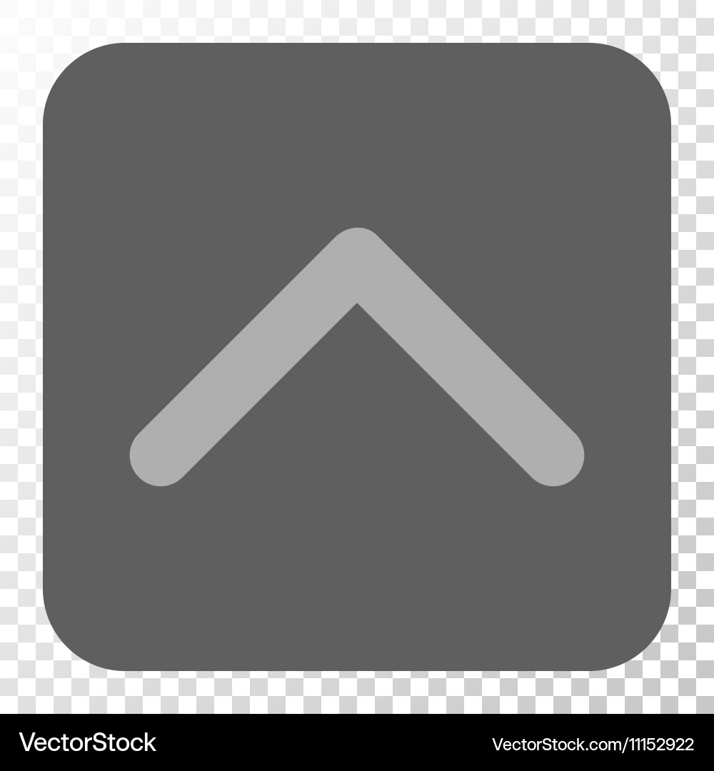 Direction up rounded square button Vector Image