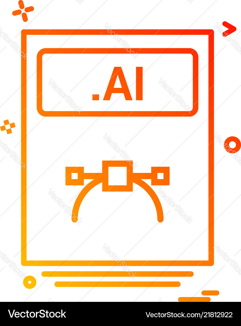 File files ai icon design File files ai icon design vector image
