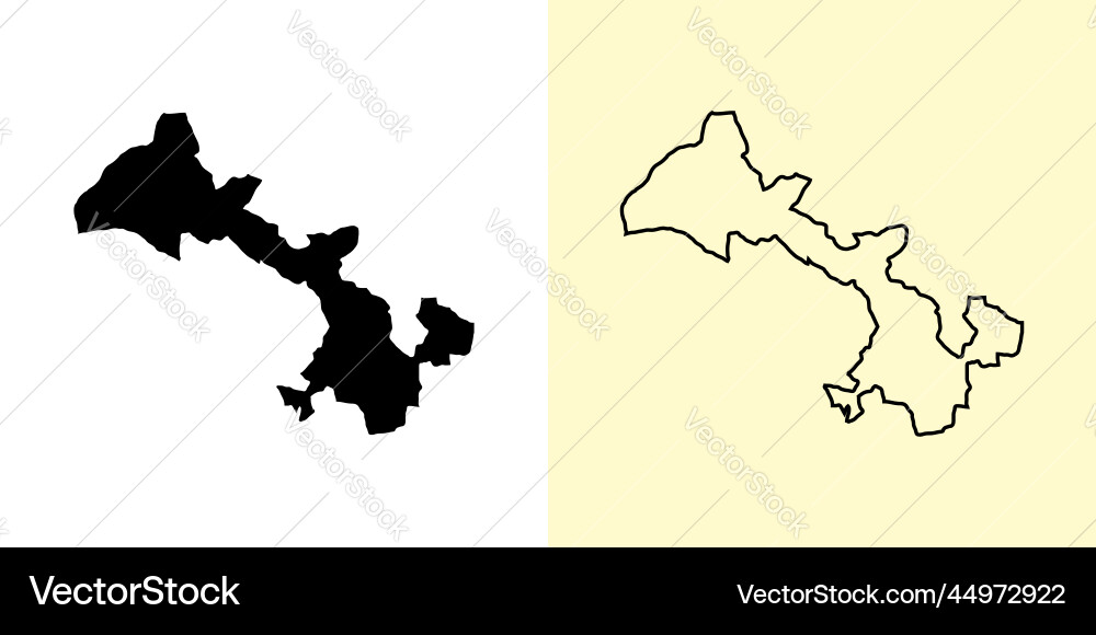 Gansu Karte china asia gefüllt und umrissen Gansu Karte china asia gefüllt und umrissen vektorbild