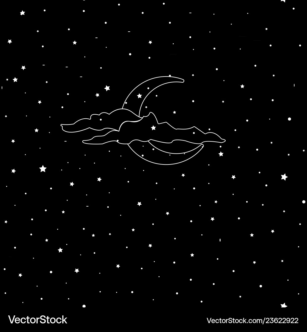 Good night seamless pattern with cute sleeping Good night seamless pattern with cute sleeping vector image