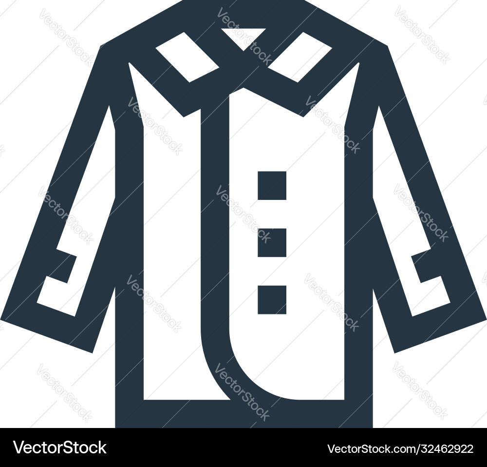 Jacket icon editable stroke linear Vector Image