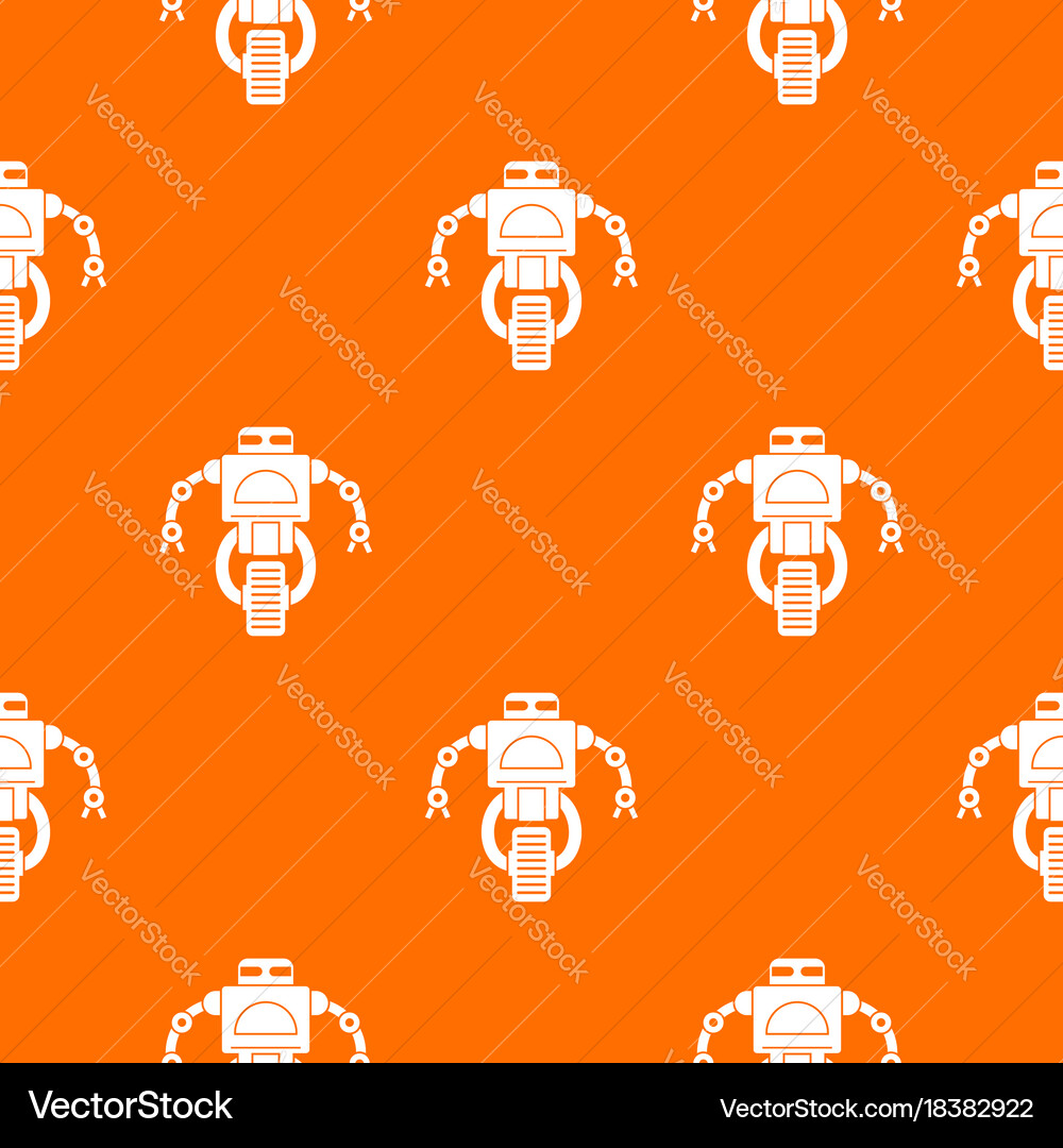 Machine robot pattern seamless vector image