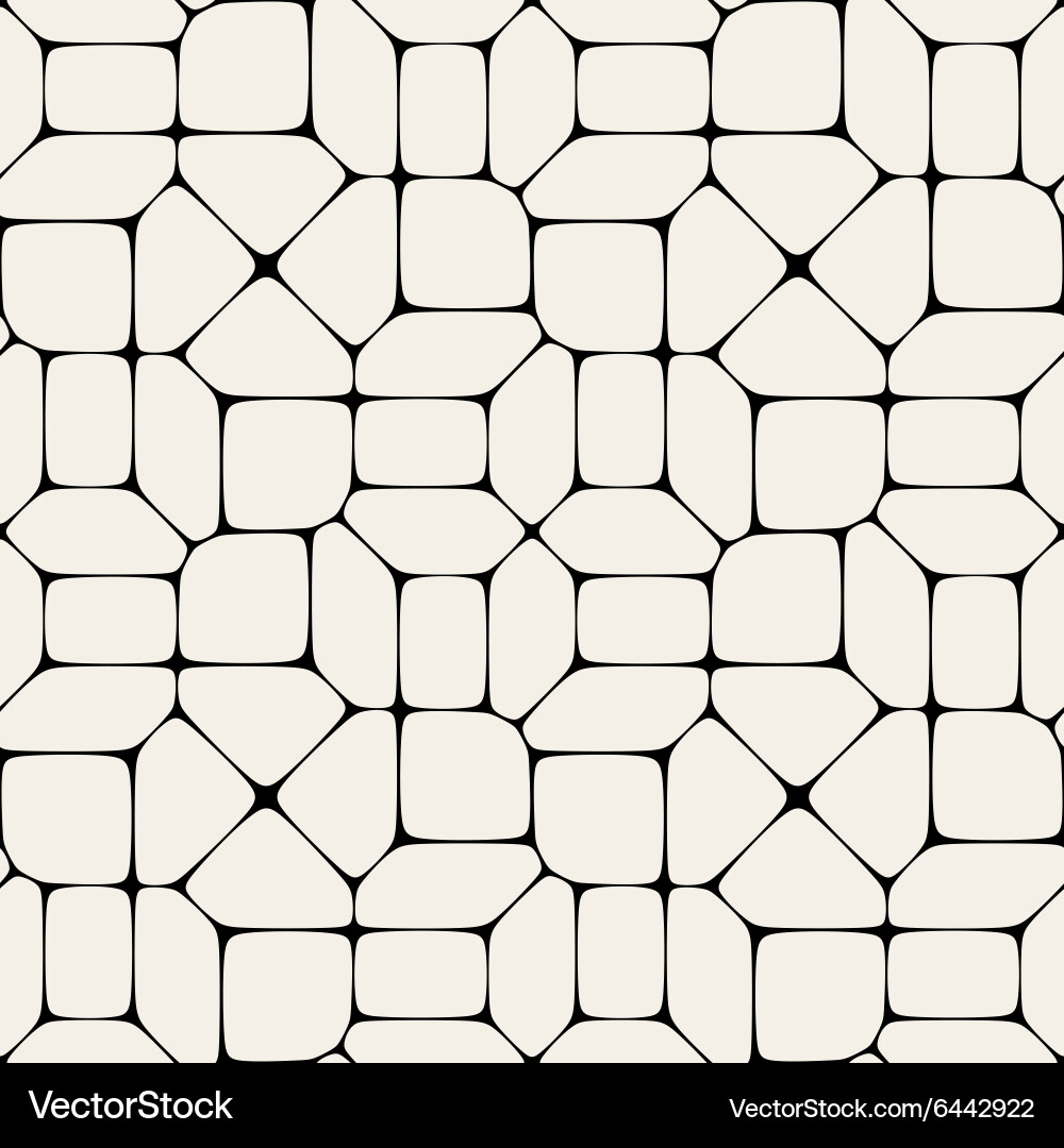 Seamless mosaic pavement pattern Royalty Free Vector Image
