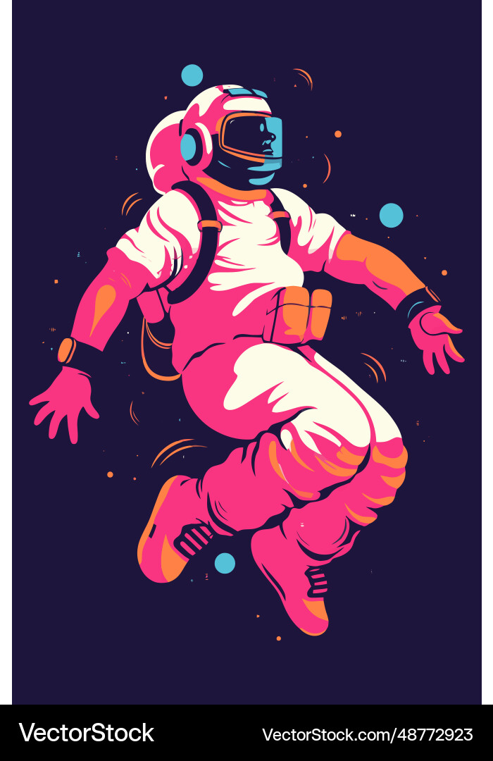Astronaut in spacesuit of space Astronaut in spacesuit of space Vector Image