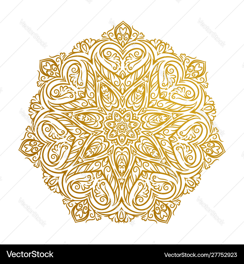 Beautiful mandala decorative element Beautiful mandala decorative element vector image