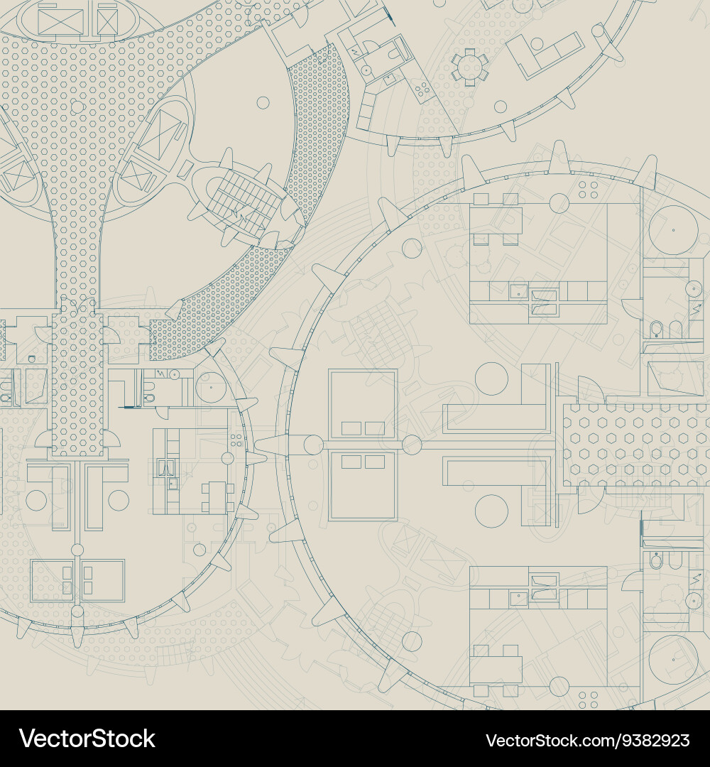 Blueprint architectural background Royalty Free Vector Image