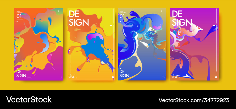 Colorful abstract fluid gradient pattern Colorful abstract fluid gradient pattern vector image