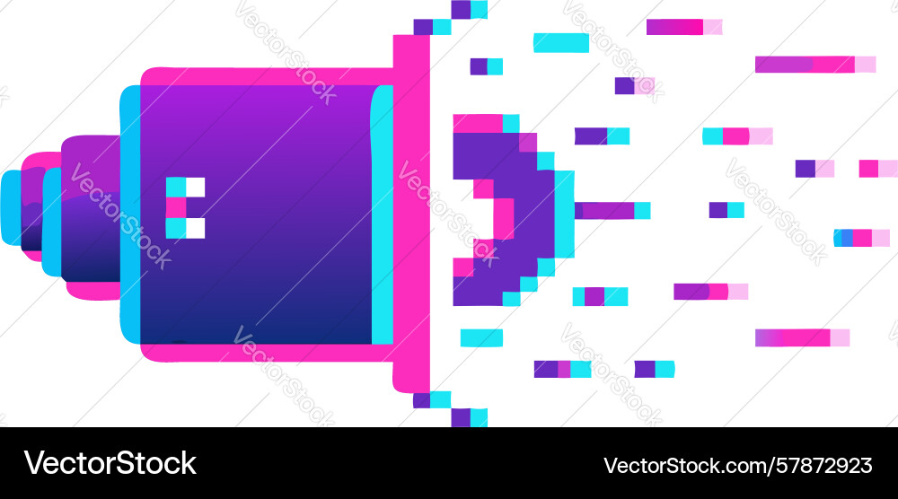 Digital optics camera lens and data flow design vector image