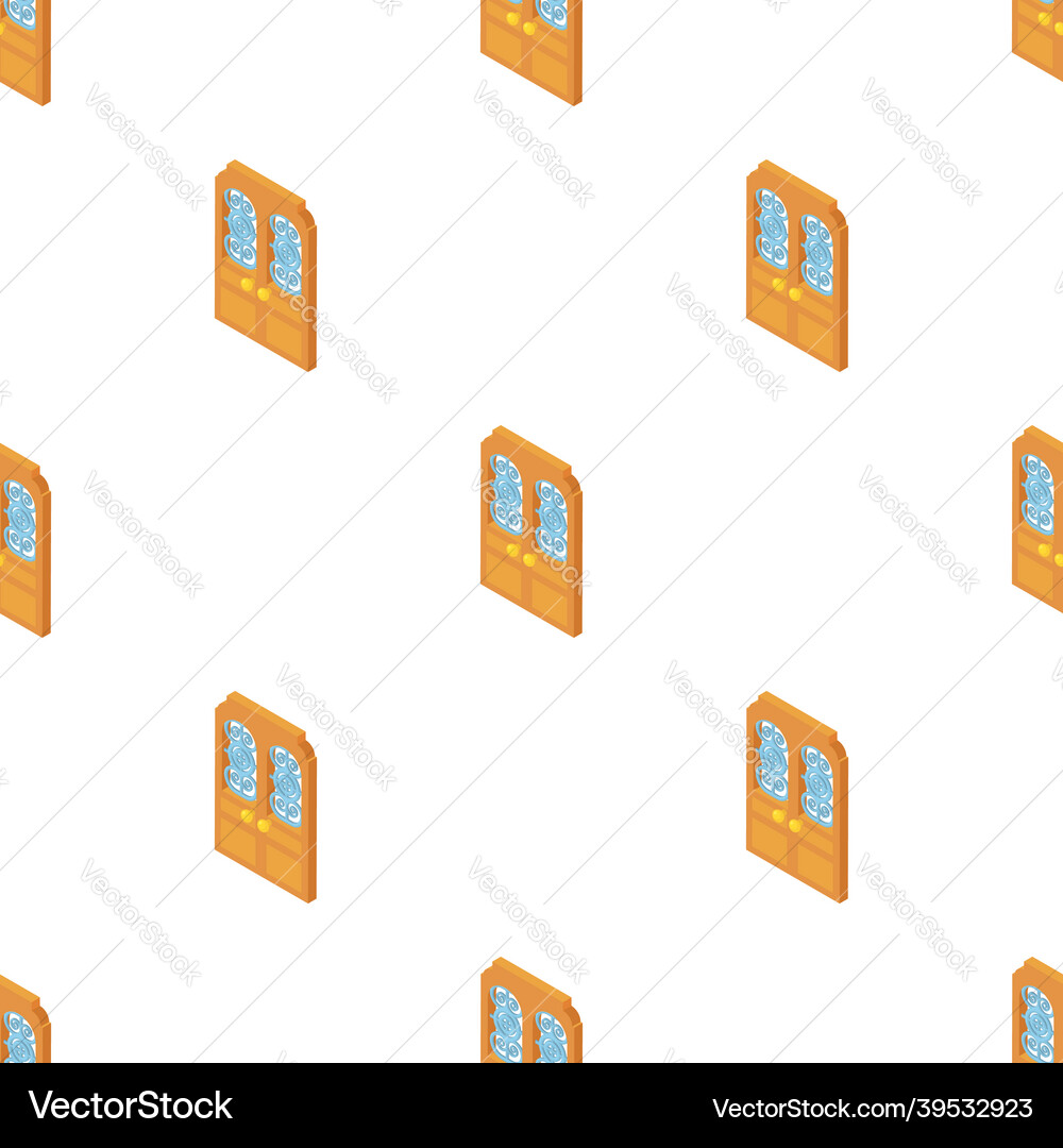 Door with lattice pattern seamless Door with lattice pattern seamless vector image