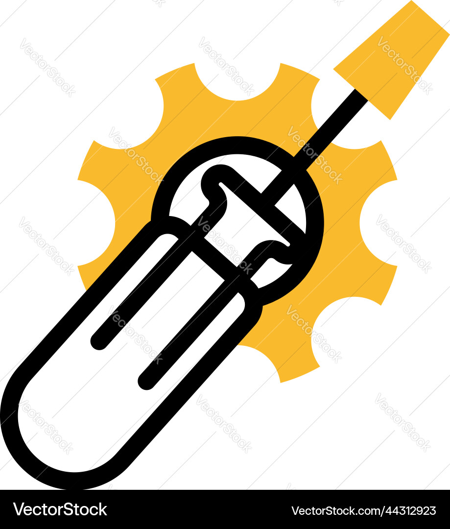 Network optimization on a white background vector image