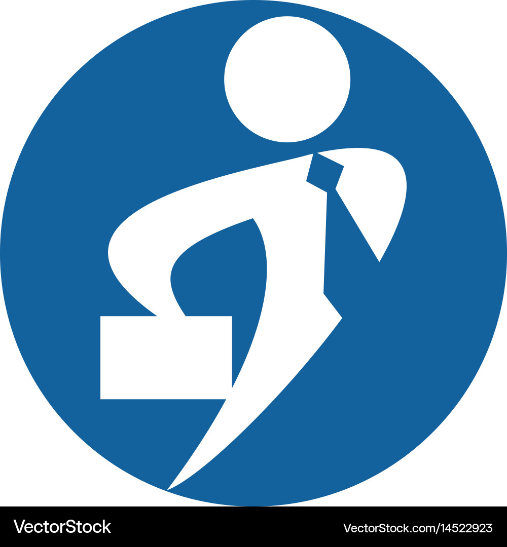 Recruitment agency logo Royalty Free Vector Image