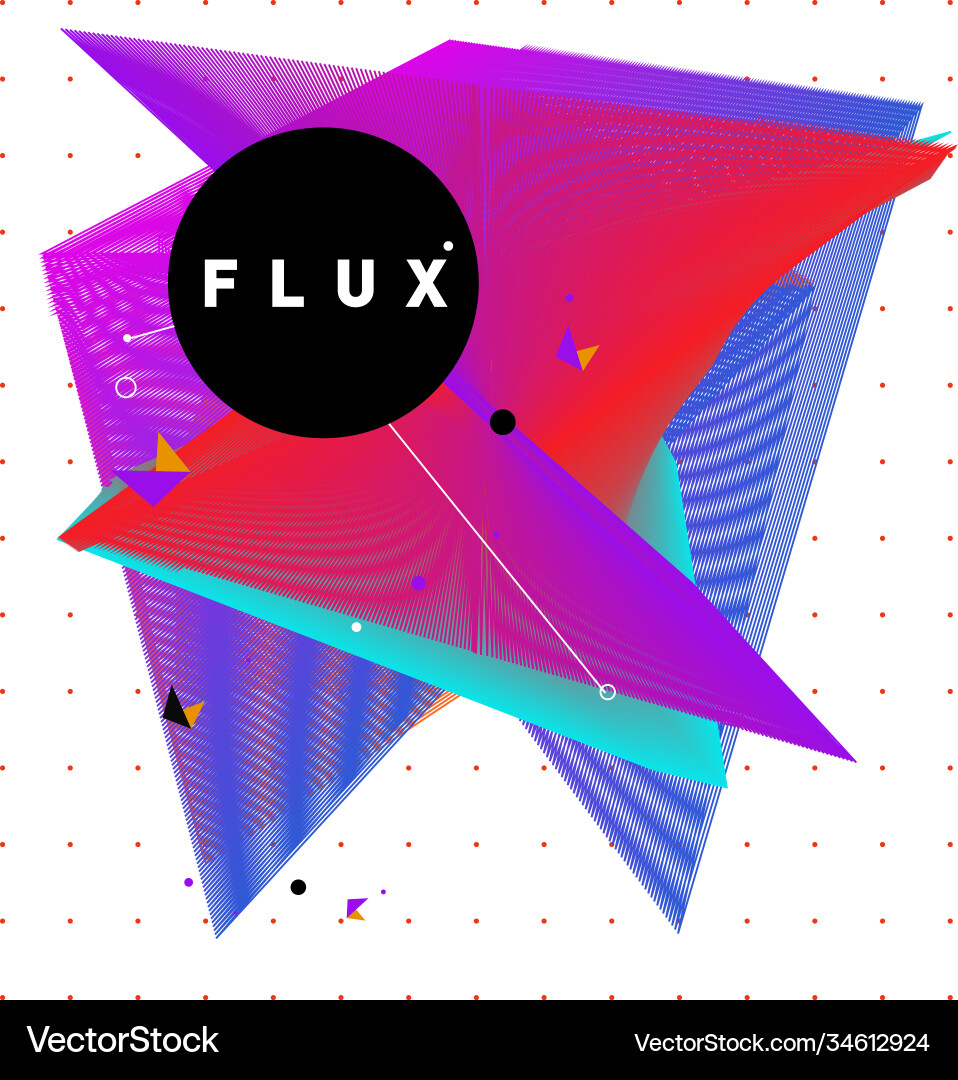 3d colorful wave background dynamic flux effect 3d colorful wave background dynamic flux effect Vector Image