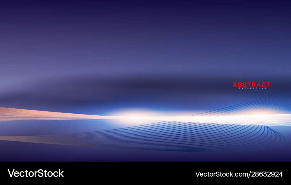 Abstract background line waves with light Vector Image