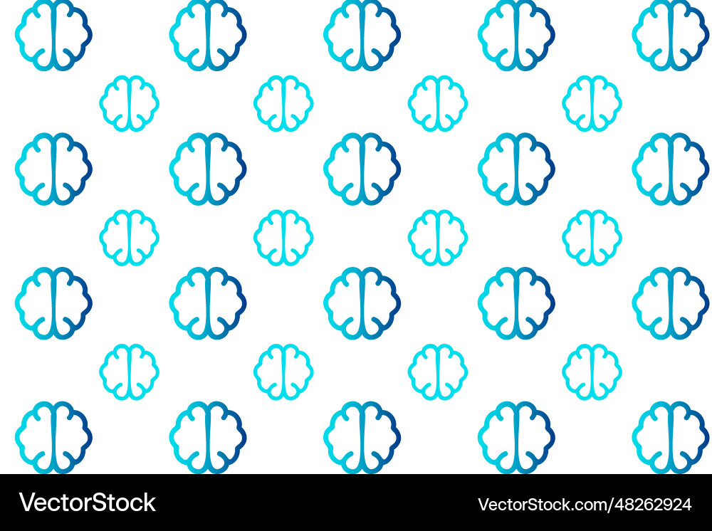 Abstract brain pattern background Vector Image