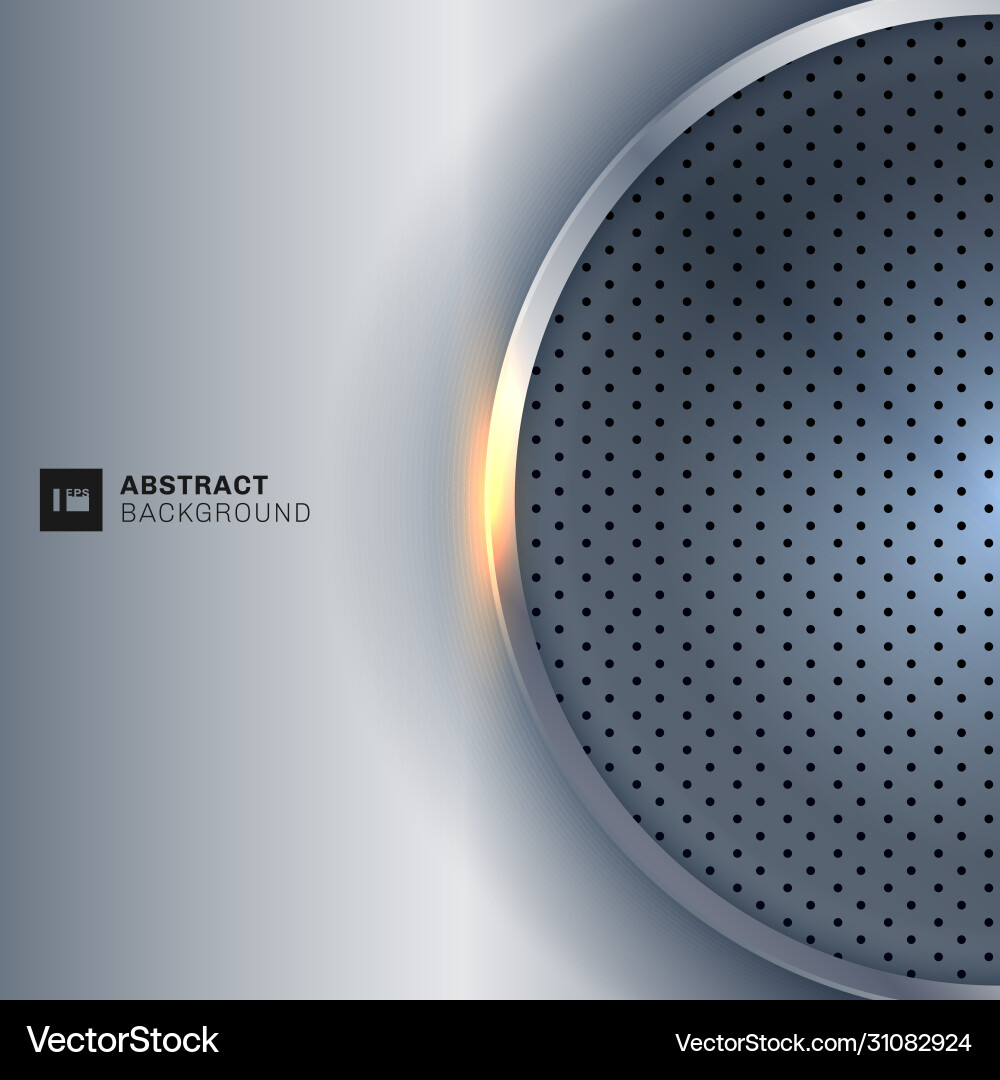 Abstrakt eleganter Kreis Metallic rund Silber Abstrakt eleganter Kreis Metallic rund Silber vektorbild