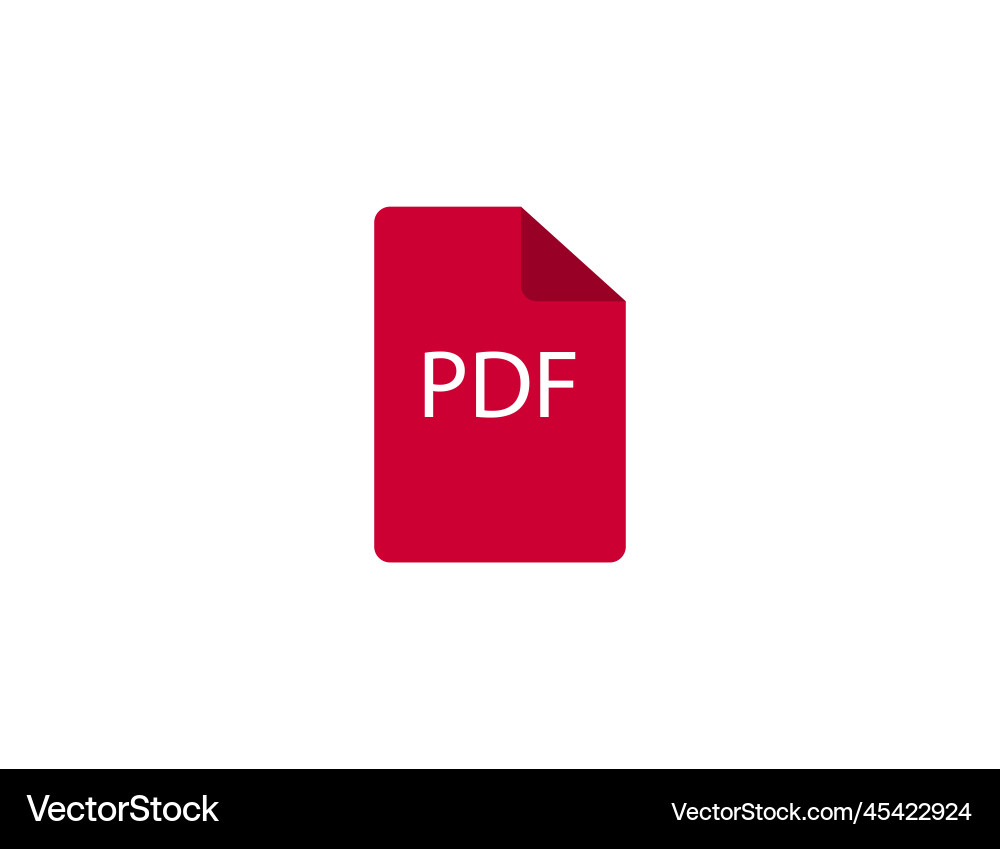 Document pdf format icon vector image
