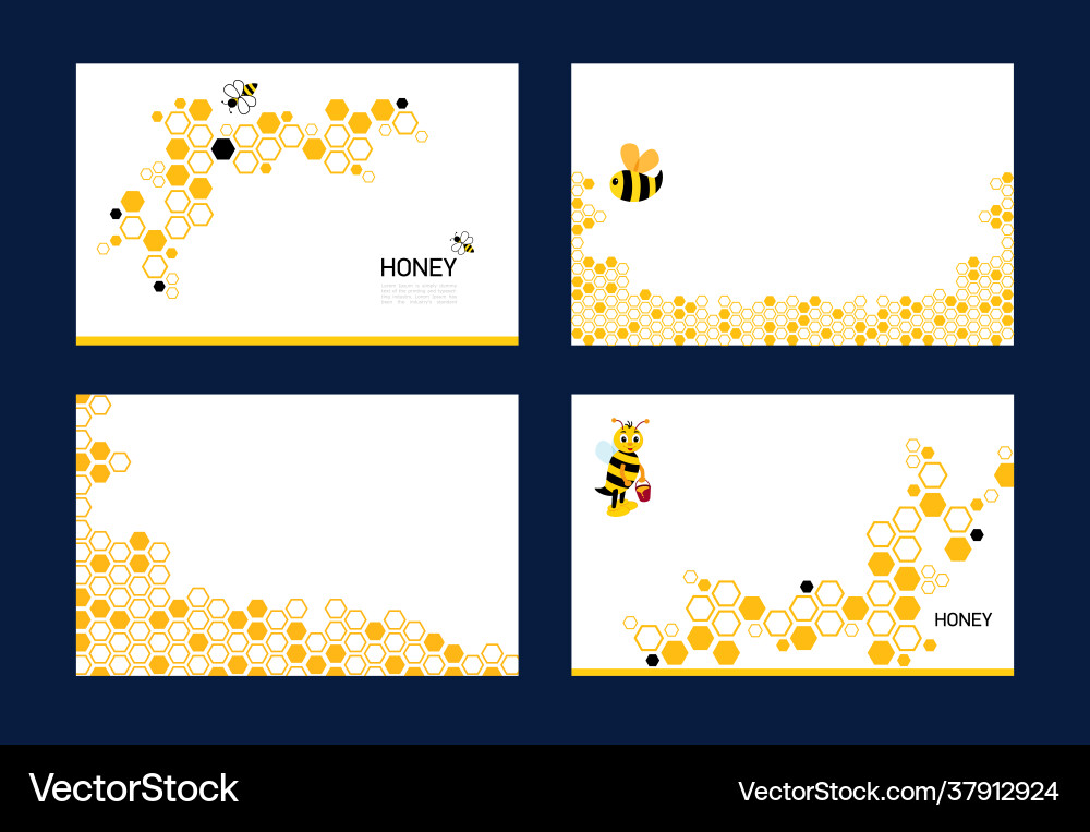 Honeycomb Pattern Background vector image