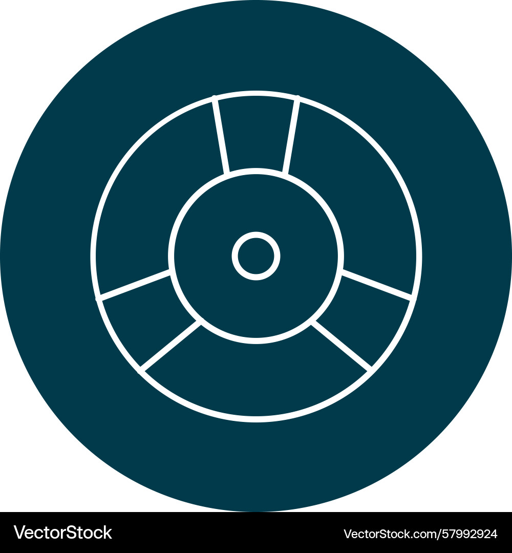 Multi-Circle CD Layout Vector Image