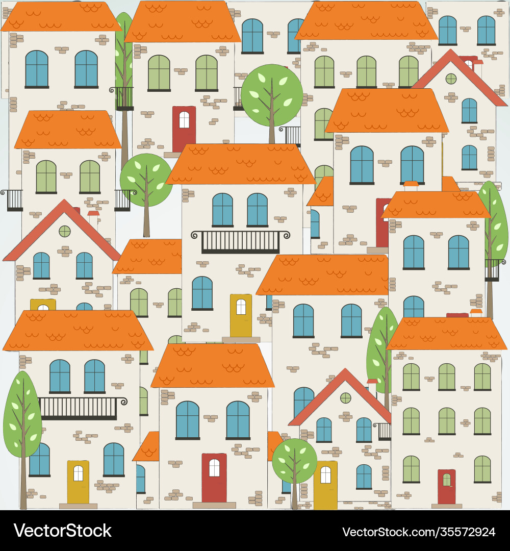 Old city background Royalty Free Vector Image - VectorStock
