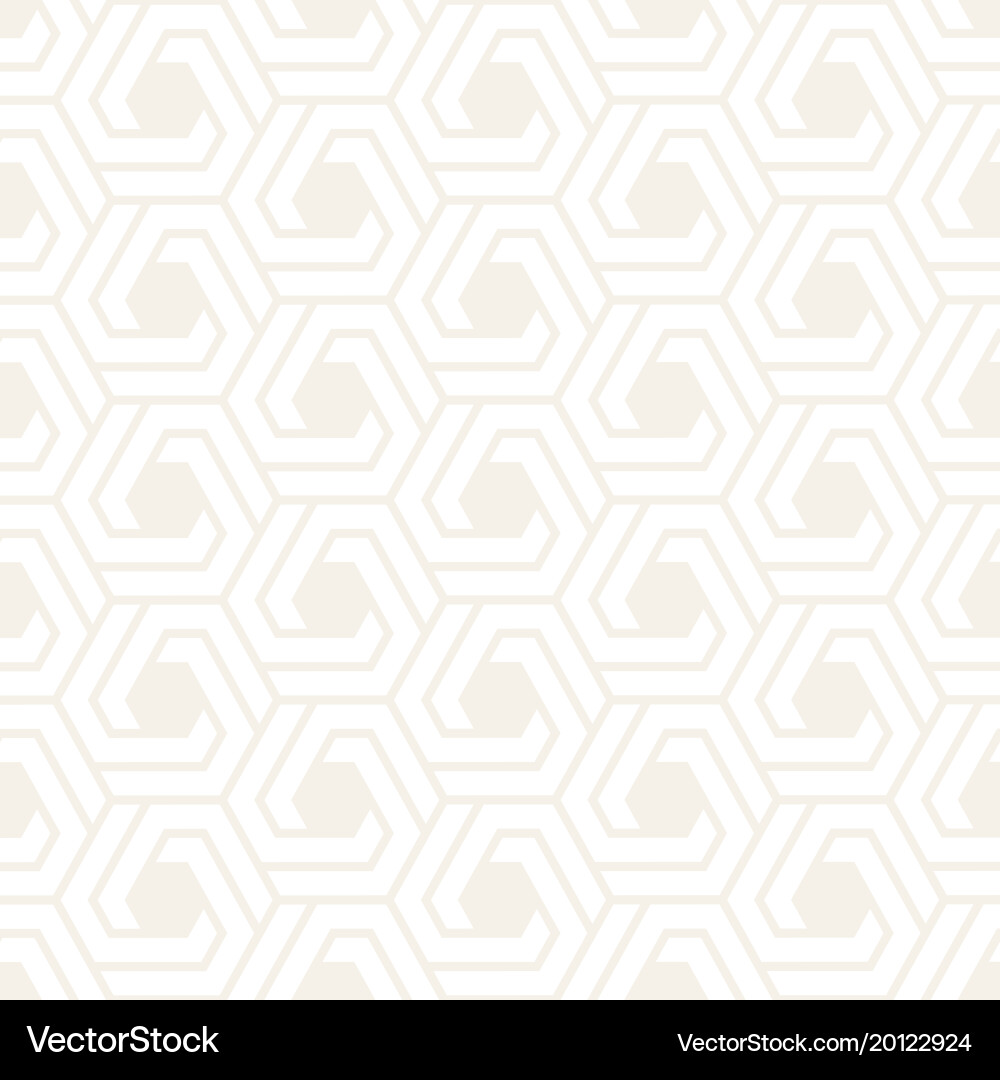 Subtle Hexagonal Grid Pattern vector image