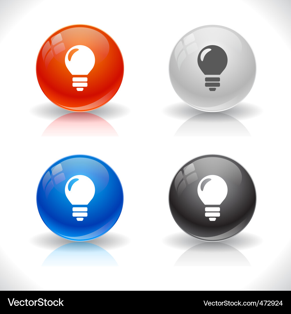 Website template buttons Vector Image
