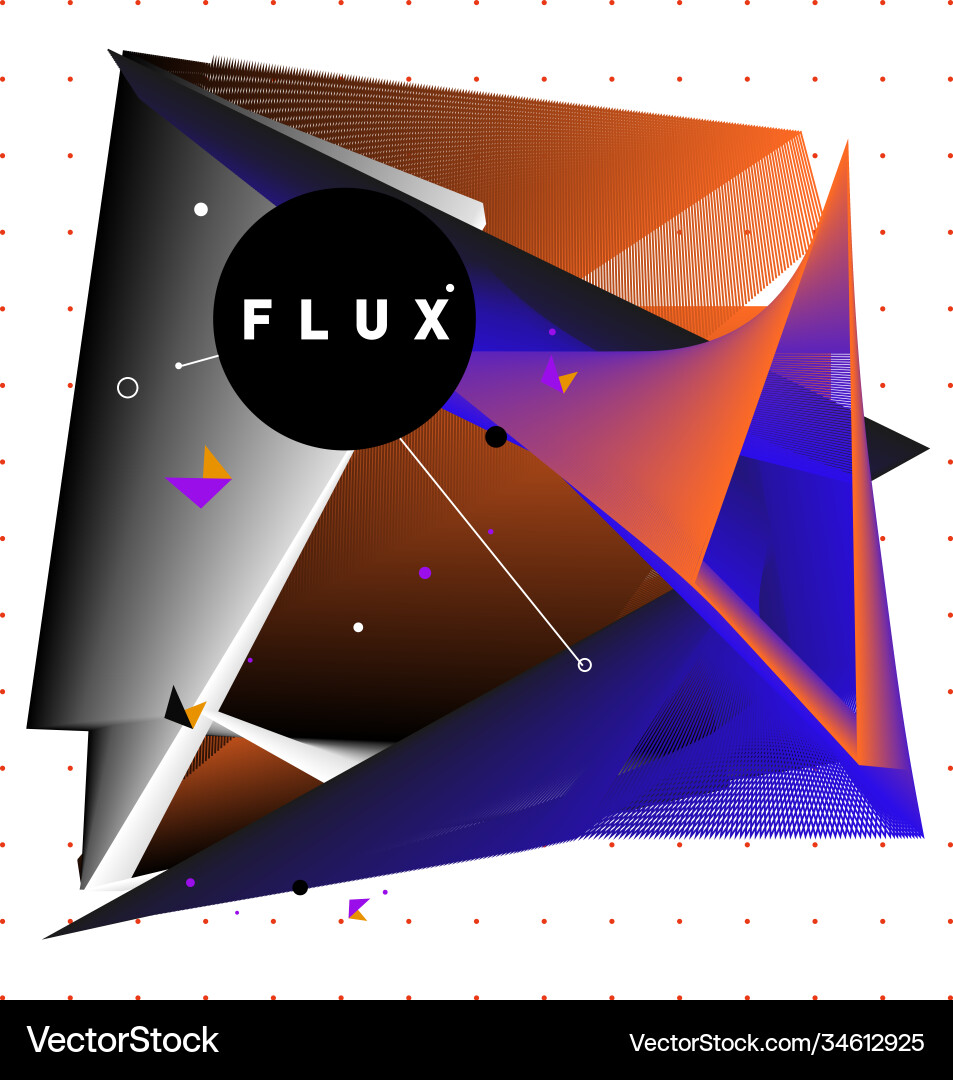3d colorful wave background dynamic flux effect 3d colorful wave background dynamic flux effect vector image