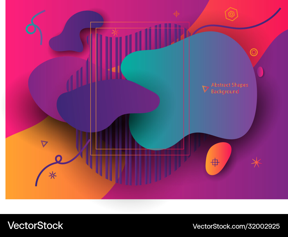 Abstract banner with ultra color gradient shape Abstract banner with ultra color gradient shape vector image
