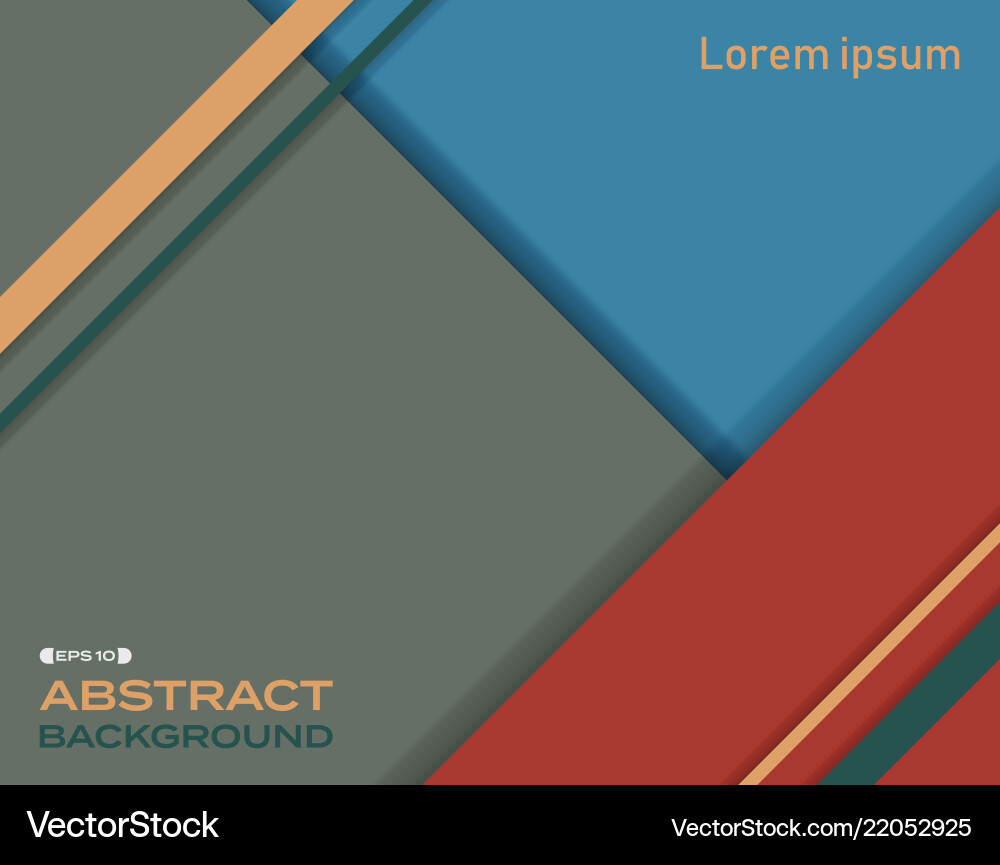 Abstract Color Pattern with Shadow vector image