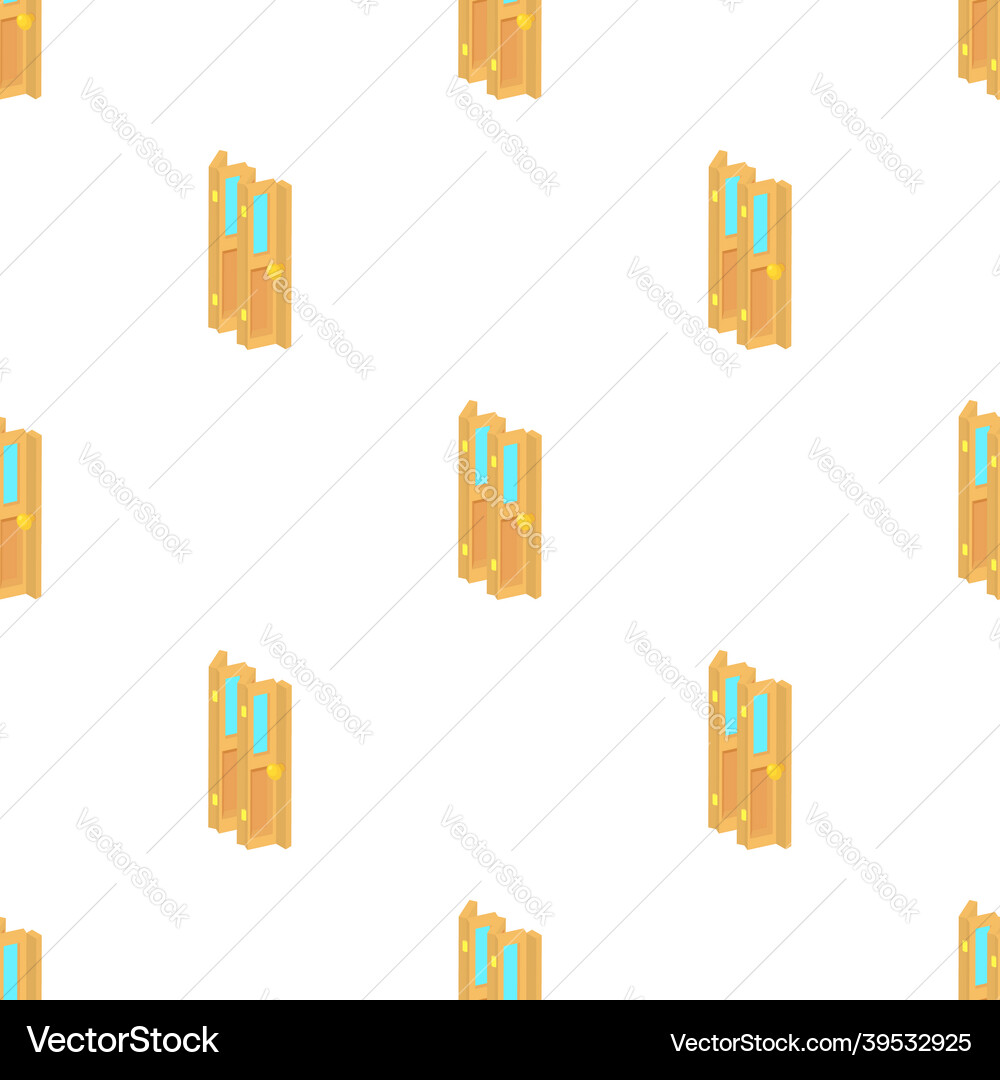 Door accordion pattern seamless Door accordion pattern seamless vector image