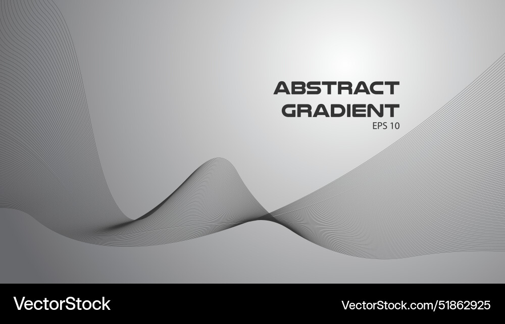 Gray abstract background with curve line Vector Image